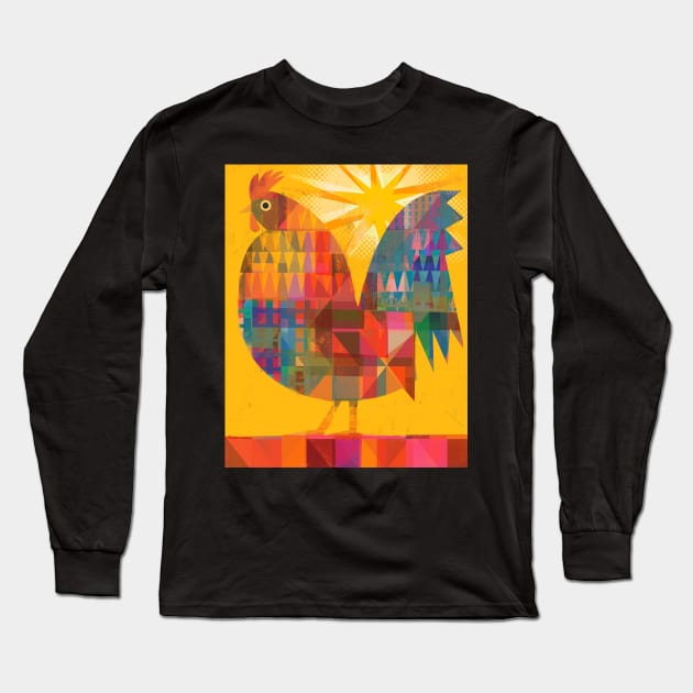 Rooster! Long Sleeve T-Shirt by Gareth Lucas
